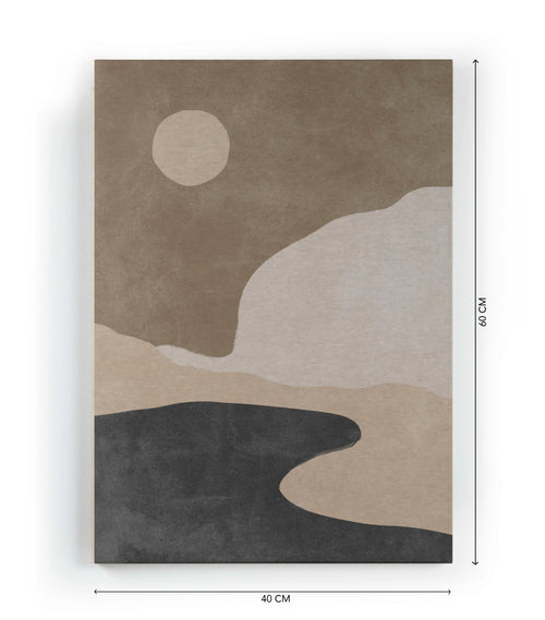 Canvas 60x40 Zonsondergang bij het Meer - vtwonen shop