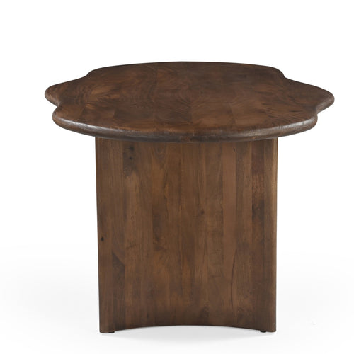 DÉJA Living Eettafel Tornio - Organisch Donkerbruin Hout - 240x110x76cm
