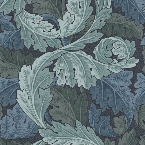 William Morris at Home Vliesbehang - Acanthus Blauw