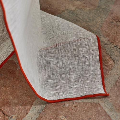 Madura Veiling Shadow witte en oranje hommel 140x350 cm