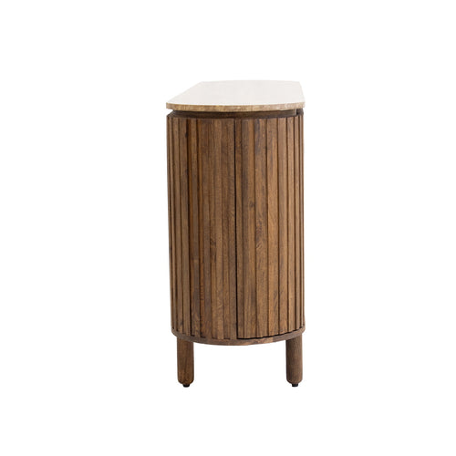 Giga Meubel Dressoir  - Mangohout/Travertin - Bruin - 175cm - vtwonen shop