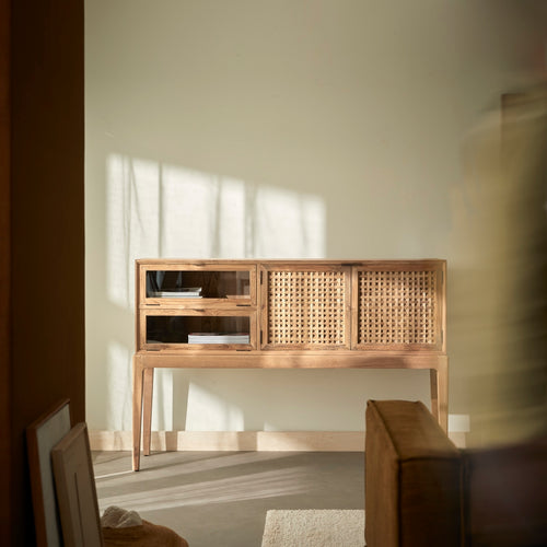 Tikamoon Buffetkast van gerecycled massief teak 150 cm - Naturel