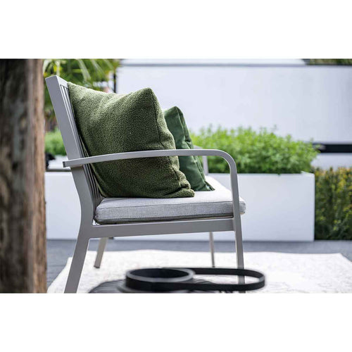 Pisa parkbank - aluminium - taupe - valley sand - vtwonen shop