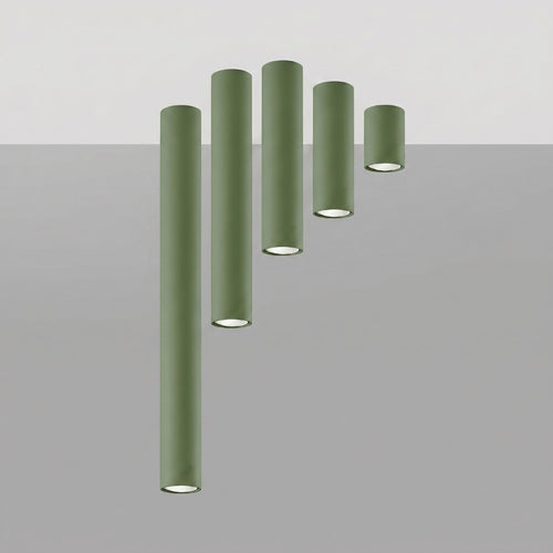 Sollux Lighting Plafondlamp LAGOS 20 olijfgroen - 6x6x20cm