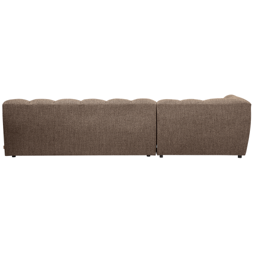 WOOOD chaise longue links Allure - Polyester - Bruin - 79x324x165 - vtwonen shop