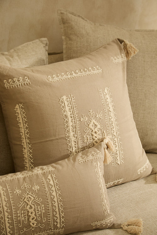 Calma House Kussenhoes Traste - Steenkleur - 60x60