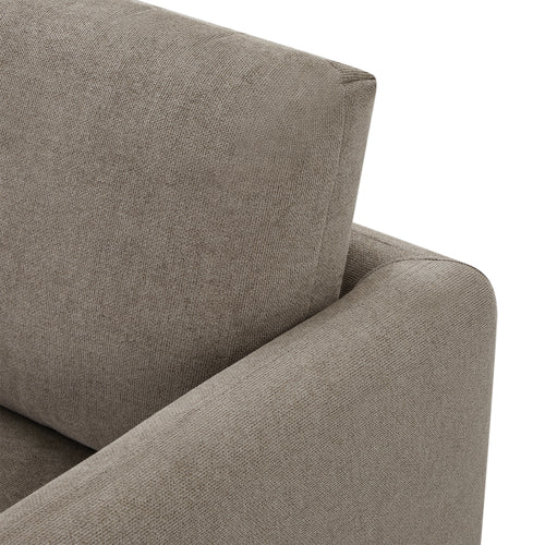 Furnhouse chaise longue bank rechts Maggie - Taupe - Stof - 95x290x90