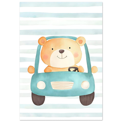 Artfulprints  Beer op reis   poster A4 21x29.7 cm - vtwonen shop