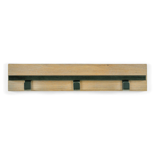 Spinder Design Wandkapstok Rumo 3 Hook - Blacksmith / Eiken