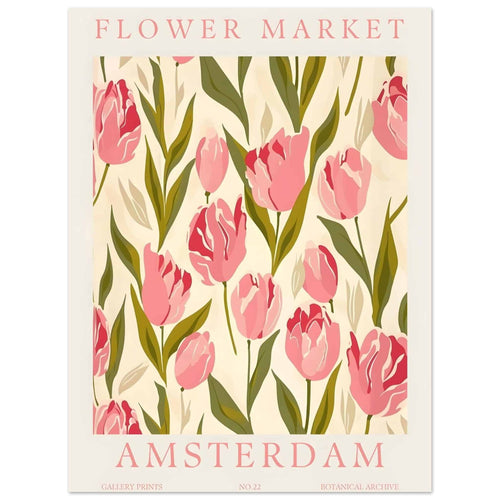 Artfulprints  Flower market - Amsterdam IV   poster 30x40 cm - vtwonen shop