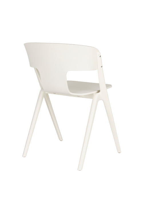 Zuiver Horizon Tuinstoelen stapelbaar Kunststof Off-White - Set van 4 - vtwonen shop