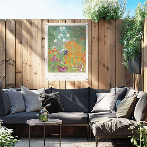 Reinders Gustav Klimt Blumenwiese tuinposter -  meerkleurig/multi color - tuin - 80x60cm