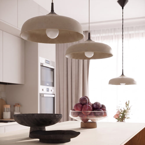 Sollux Lighting Hanglamp GINA taupe - 38x38x74cm