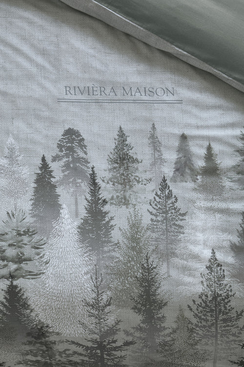 Rivièra Maison Dekbedovertrek Foggy Forest - 240 x 200/220 cm - Groen