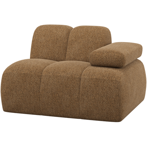 WOOOD 1-zits element bank arm rechts Mojo - Wollig - Honinggeel - 74x124x97 - vtwonen shop