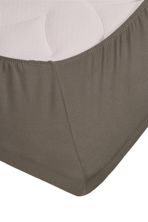 Beddinghouse topper hoeslaken BH Jersey Stretch TD - 180x200/220 cm - warm grijs - vtwonen shop