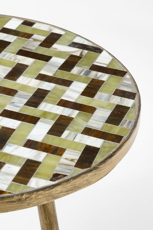 Mica Decorations Alanza Bijzettafel Buiten - H52 x Ø39 cm - Metaal - Groen - vtwonen shop