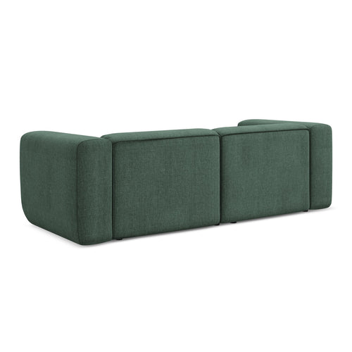 LaMiaSofa 3-zits bank Bari - chenille stof - groente - 228x89x70