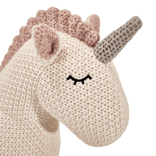 Pintado & Lacado knuffeldier Eenhoorn - wit - 46 cm
