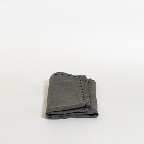 The Table Weave Servet Set van 2 Chia And Black - vtwonen shop