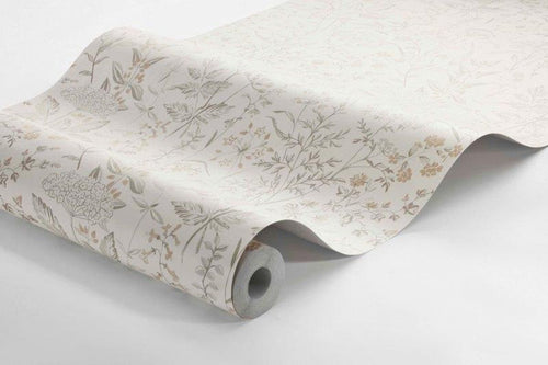 Borastapeter behang bloemetjes beige - 53 cm x 11.2 m - 660124 - vtwonen shop