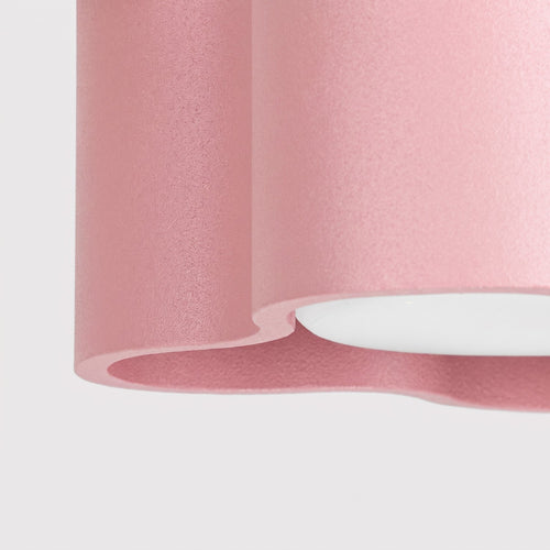 Sollux Lighting Plafondlamp OVIO 1 roze Gx53 - 12x12x6cm