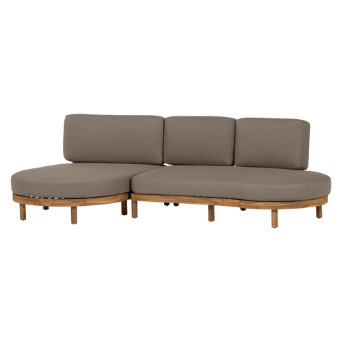 WOOOD loungeset links tuin Zinto - Metaal - Zand - 83x300x100
