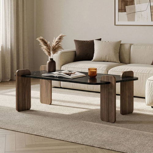 Calicosy - Salontafel ELOI - Donker hout 120x60x35 cm