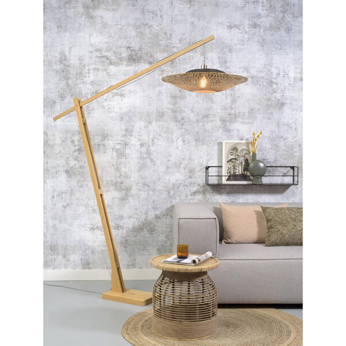 GOOD&MOJO vloerlamp Kalimantan - bruin - Ø60cm - vtwonen shop