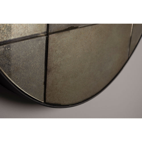 Dutchbone Mado Spiegel/ Wandspiegel Rond 60x60 cm (M) - Zwart - vtwonen shop