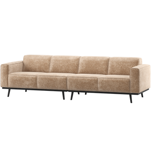 WOOOD 3-zits bank 280 cm Statement - Chenille - Velvet Perzik Roze - vtwonen shop