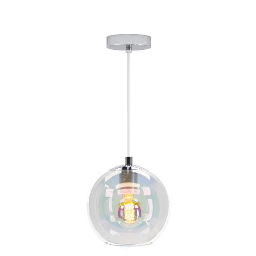 EGLO hanglamp Ariscani 2 - e27 - ø 20 cm - gekleurd glas - chroom - vtwonen shop