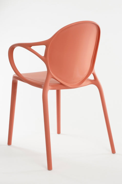 Mica Decorations Nebraska Tuinstoel - L56 x B57 x H80 cm - Polypropyleen - Zalm - vtwonen shop