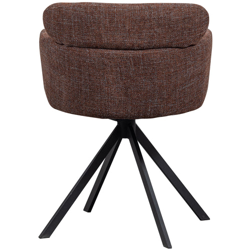 WOOOD eetkamerstoelen Fenne - Polyester - Chestnut - Set van 6 - vtwonen shop