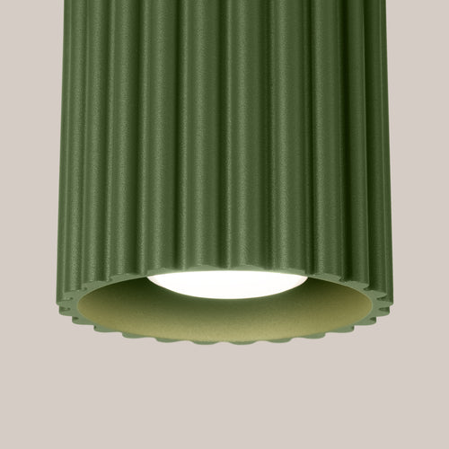 Sollux Lighting Plafondlamp AURA 1 olijfgroen GU10 - 10x10x10cm
