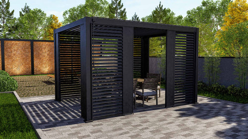 MIRADOR 111 Deco-Wandpaneel 0,31m voor Deluxe Pergola's - Antraciet - vtwonen shop