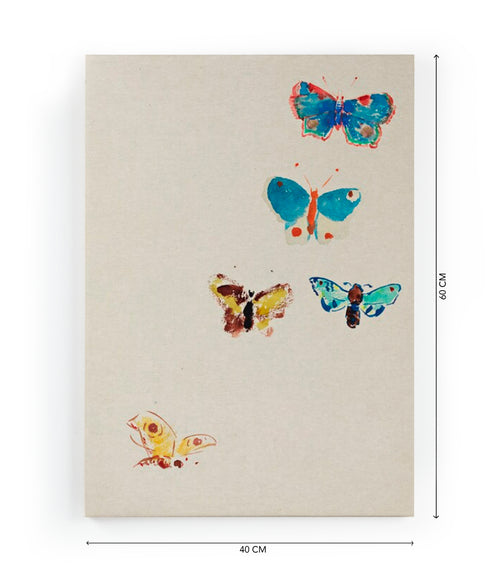 Canvas 60x40 Afdruk Vlinders - vtwonen shop