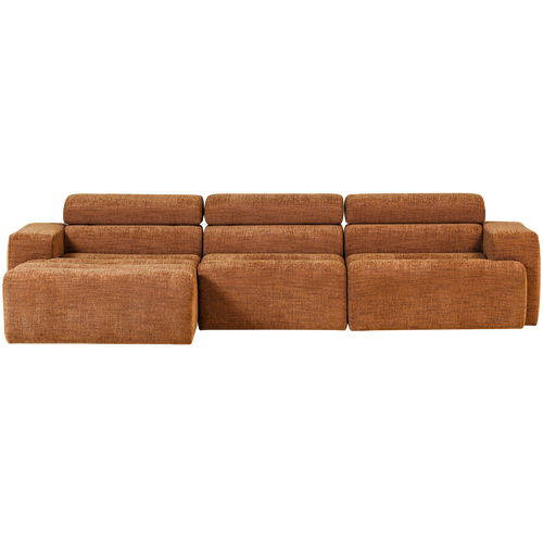 WOOOD chaise longue bank links Novi - Polyester - Oranje Melange - vtwonen shop