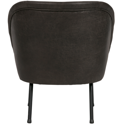 BePureHome fauteuil Vogue- Leer - Zwart - 69x57x70 - vtwonen shop