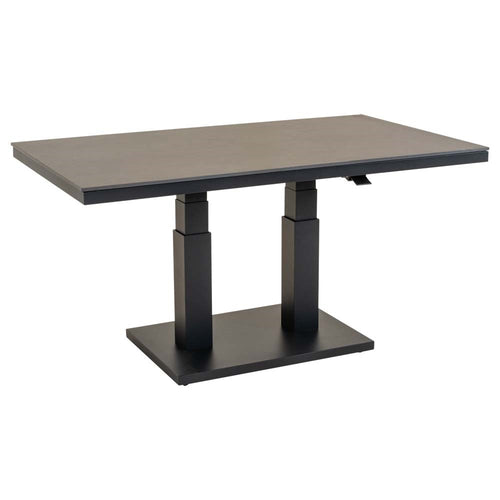 Lesli Living tuintafel Geneva - grijs - 140x80cm