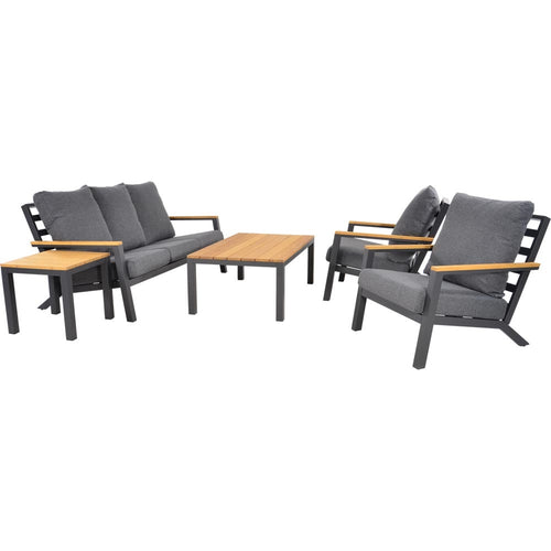 Lesli Living loungebank Donnan - antraciet - 175x99x79cm