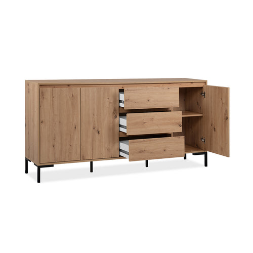 Calicosy - Buffet 3 Deuren 3 Laden PLOCK - 40x170x87 cm