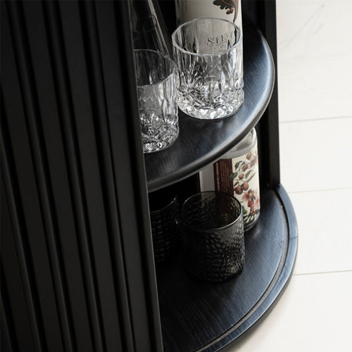 Olivine Redmer Ronde Houten Bijzettafel Ø 60 cm - Zwart - vtwonen shop