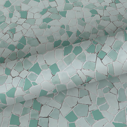 Sanders & Sanders behang mozaiek tegels blauwgroen - 53 cm x 10 m - 640013 - vtwonen shop