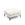 Cosmopolitan Design Poef Bali structurele stof, baksteen - 60x60x41cm