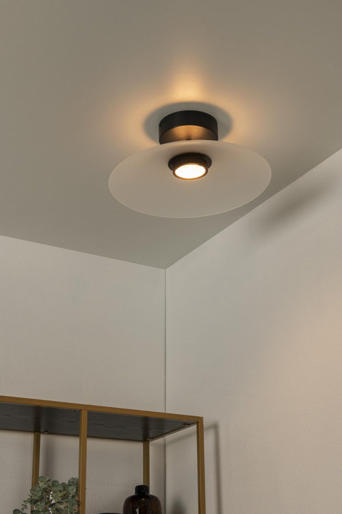 Lucide plafonnière MENGA - Geïntegreerde LED - Opaal - vtwonen shop