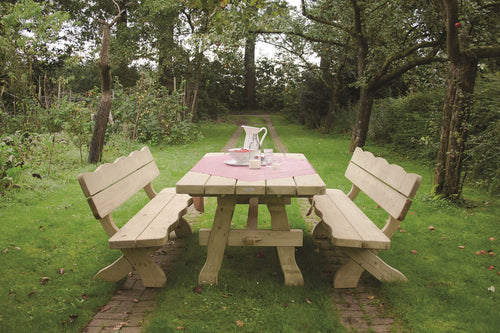 MaximaVida houten tuintafel Provence 200 cm - 60 mm houtdikte - vtwonen shop