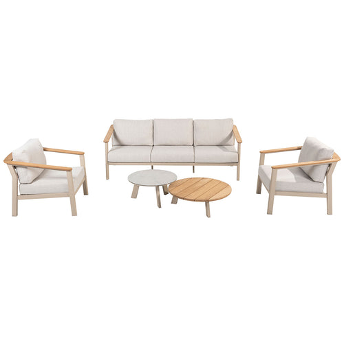 Taste by 4 Seasons loungeset Olivia latte kleurig - 5-delig