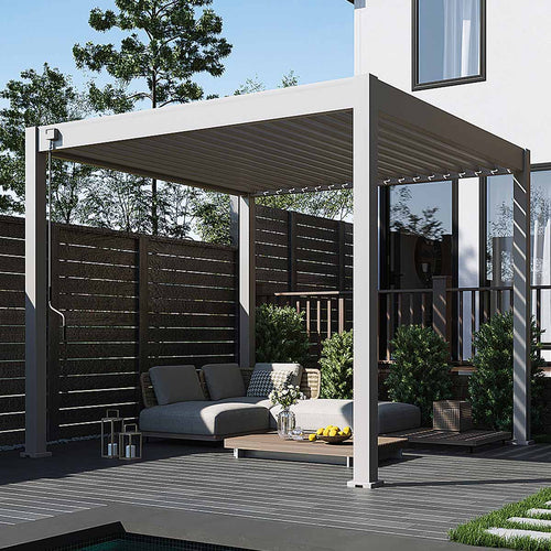 Garden Impressions Pergola bioclimatic tuinpaviljoen 300x300xH255 cm - zand