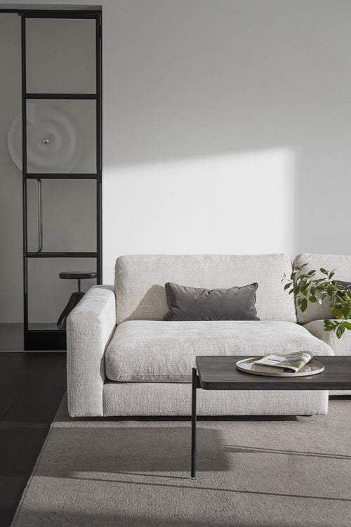 Rowico Home Duncan modulaire gestoffeerde hoekbank lichtgrijs/beige - links - 258 cm